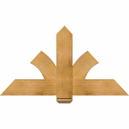 Ekena Millwork Redmond Rough Sawn Timber Gable Bracket, Western Red Cedar, 48"W x 26"H x 2"D x 6"F, 13/12 Pitch GBW048X26X0206RED00RWR